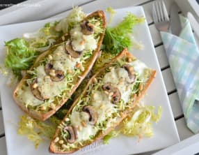 Baguettines au pesto et courgettes