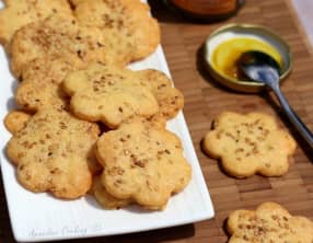 Sablés apéritifs au comté et sésame