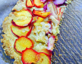 Tarte aux deux nectarines express