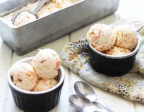 Glace à la noix de coco et melon