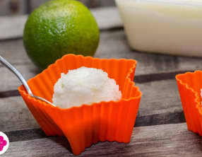 Sorbet Mojito au citron, citron vert, menthe et Rhum