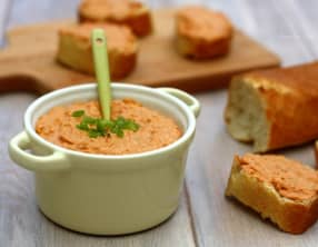 Rillettes de thon aux tomates séchées et piment doux
