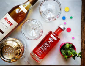 Cocktail Ibérie avec une pointe de basilic