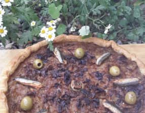 Tarte à l'oignon façon pissaladière