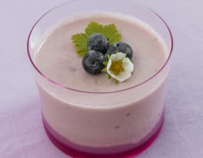 Panna cotta au cassis
