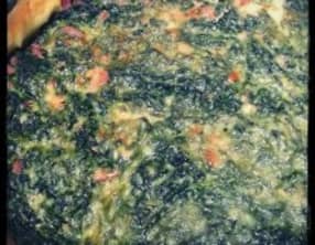 Tarte épinards bacon parmesan