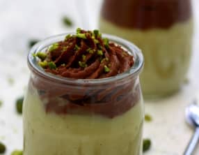 Danette liégoise pistache et chocolat