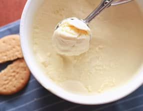 Glace vanille sans sorbetière