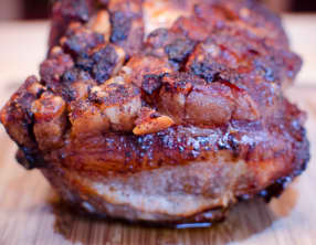 Rôti croustillant de porc à la bière