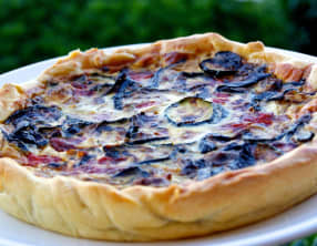 Quiche aux légumes grillés