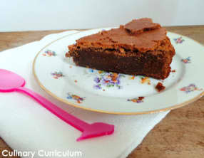 Gâteau fondant au chocolat au lait et au gingembre