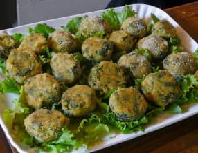 Croquettes courgettes, ricotta, parmesan, des polpettes à l'italienne