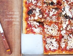 Coca aux poivrons et au thon