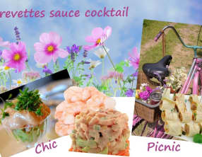 Crevettes cocktail en verrines