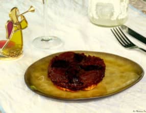 Tatin de pommes au foie gras façon Arnaud Delmontel
