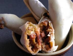 Samoussas en mode flamiche