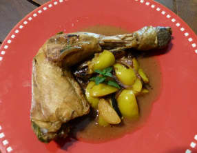 Tajine de poulet aux prunes