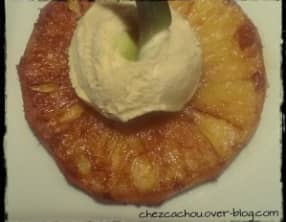 Ananas poêlé au rhum