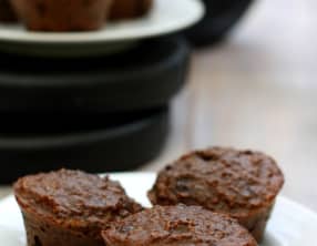 Muffins au chocolat hyperprotéinés