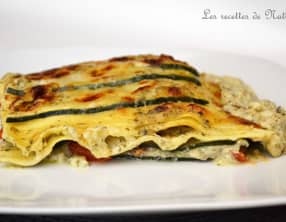 Lasagne verte aux courgettes et pesto