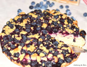 Tarte briochée aux myrtilles