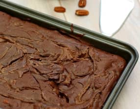 Brownie marbré à la pâte à tartiner