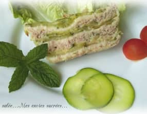 Pain de jambon et courgettes