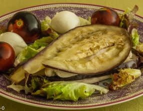 Millefeuille de poulet et aubergine