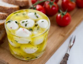 Mozzarella marinée