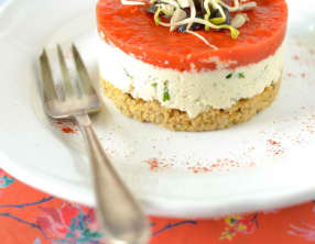 Cheesecake salé végétalien