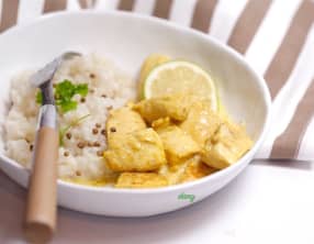 Filet de poulet au curry et citron vert