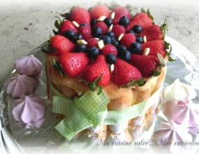 Tiramisu aux fraises version charlotte