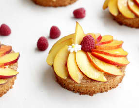 Dacquoises framboises et nectarines