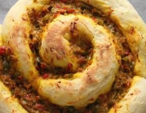 Pizza spirale aux légumes