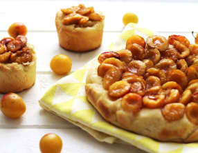 Tarte briochée aux mirabelles