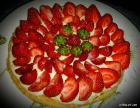 Tarte feuilletée aux fraises