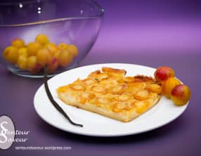 Clafoutis aux mirabelles à la vanille