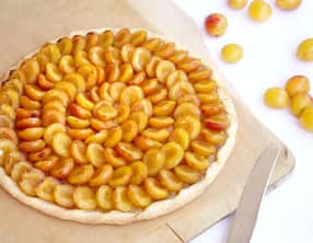 Tarte rustique aux mirabelles