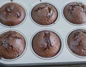 Fondant au chocolat aux framboises