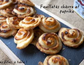 Feuilletés de chèvre au paprika