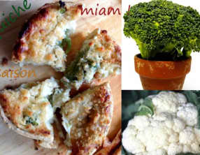 Quiche aux chou-fleur et brocoli