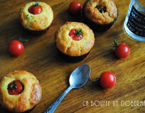 Muffins aux tomates cerises et chorizo