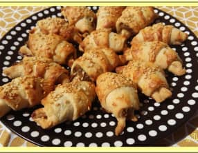 Croissants feuilletés à la tapenade