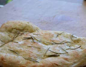 Pizza bianca au romarin