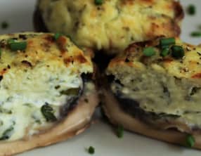 Champignons de Paris Farcis au Tartare