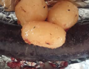 Boudin en papillote cuit au grill du barbecue ou à la plancha