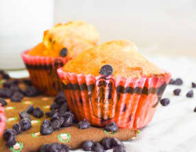 Muffins aux pépites de chocolat noir et blanc