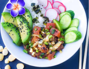 Poke de thon Hawaïen