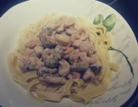 Tagliatelles aux fruits de mer