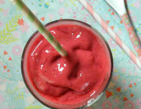 Smoothie glacé poire – framboise